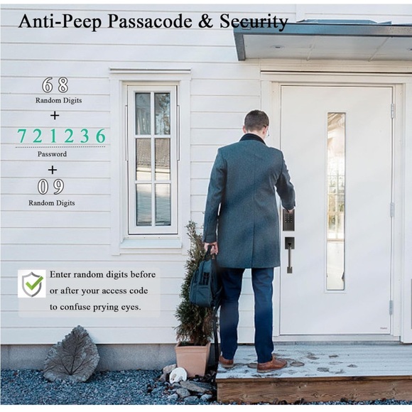 Narpult Smart Door Lock. Keyless Entry Deadbolt& Handle Fingerprint Electronic! - Picture 5 of 8